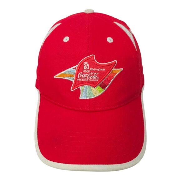 2008 Coca Cola Beijing Olympics Adjustable Embroidered Cap Trucker Baseball Hat - Picture 11 of 16